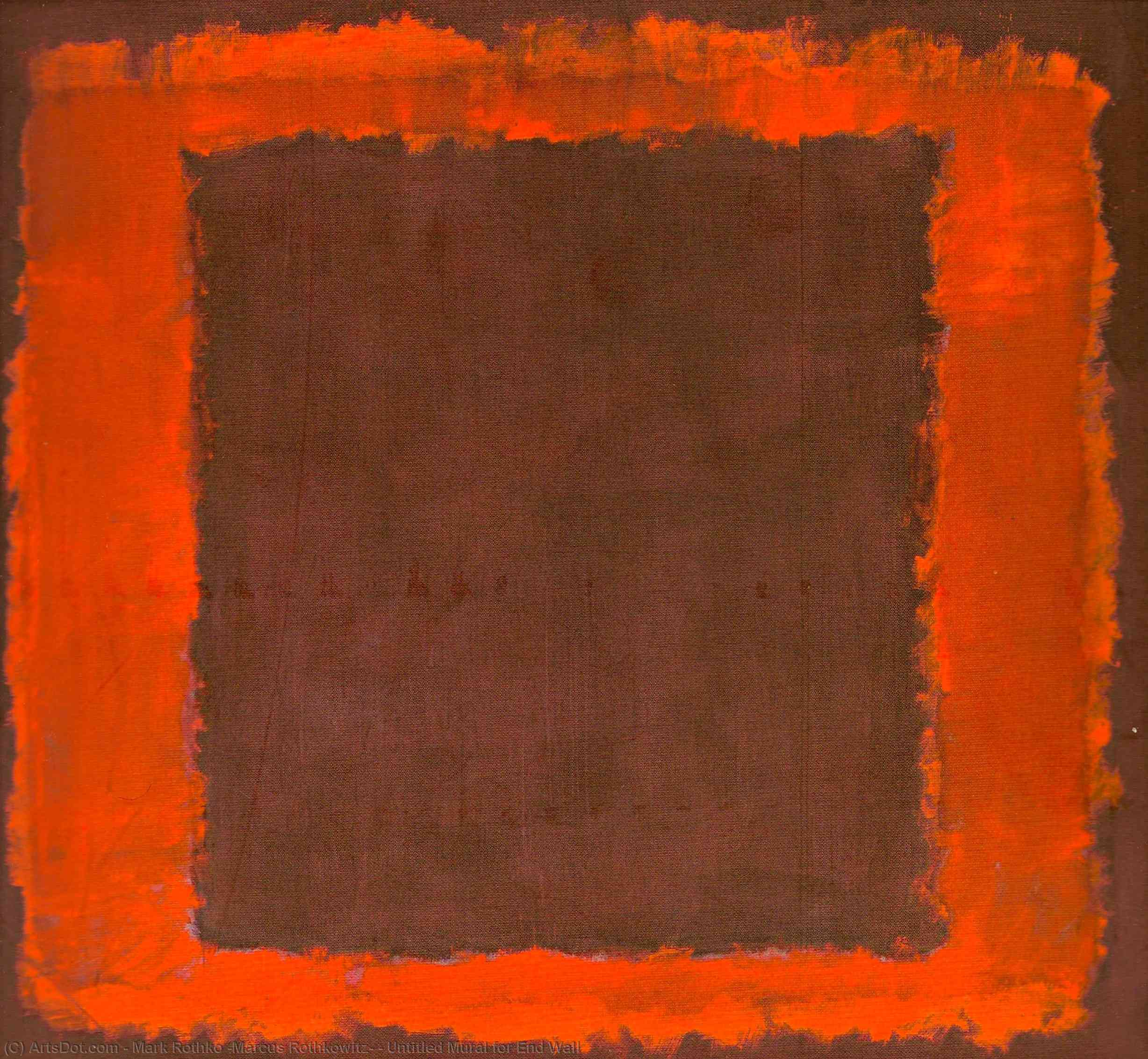 Wikioo.org - The Encyclopedia of Fine Arts - Painting, Artwork by Mark Rothko (Marcus Rothkowitz) - Untitled Mural for End Wall