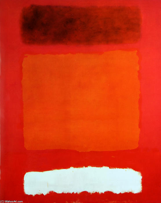 Wikioo.org - The Encyclopedia of Fine Arts - Painting, Artwork by Mark Rothko (Marcus Rothkowitz) - Red, White, and Brown