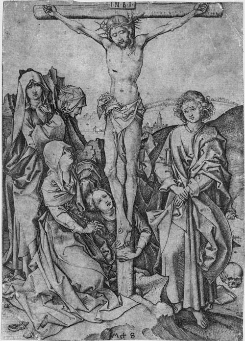 WikiOO.org - Encyclopedia of Fine Arts - Malba, Artwork Martin Schongauer - Crusifixion