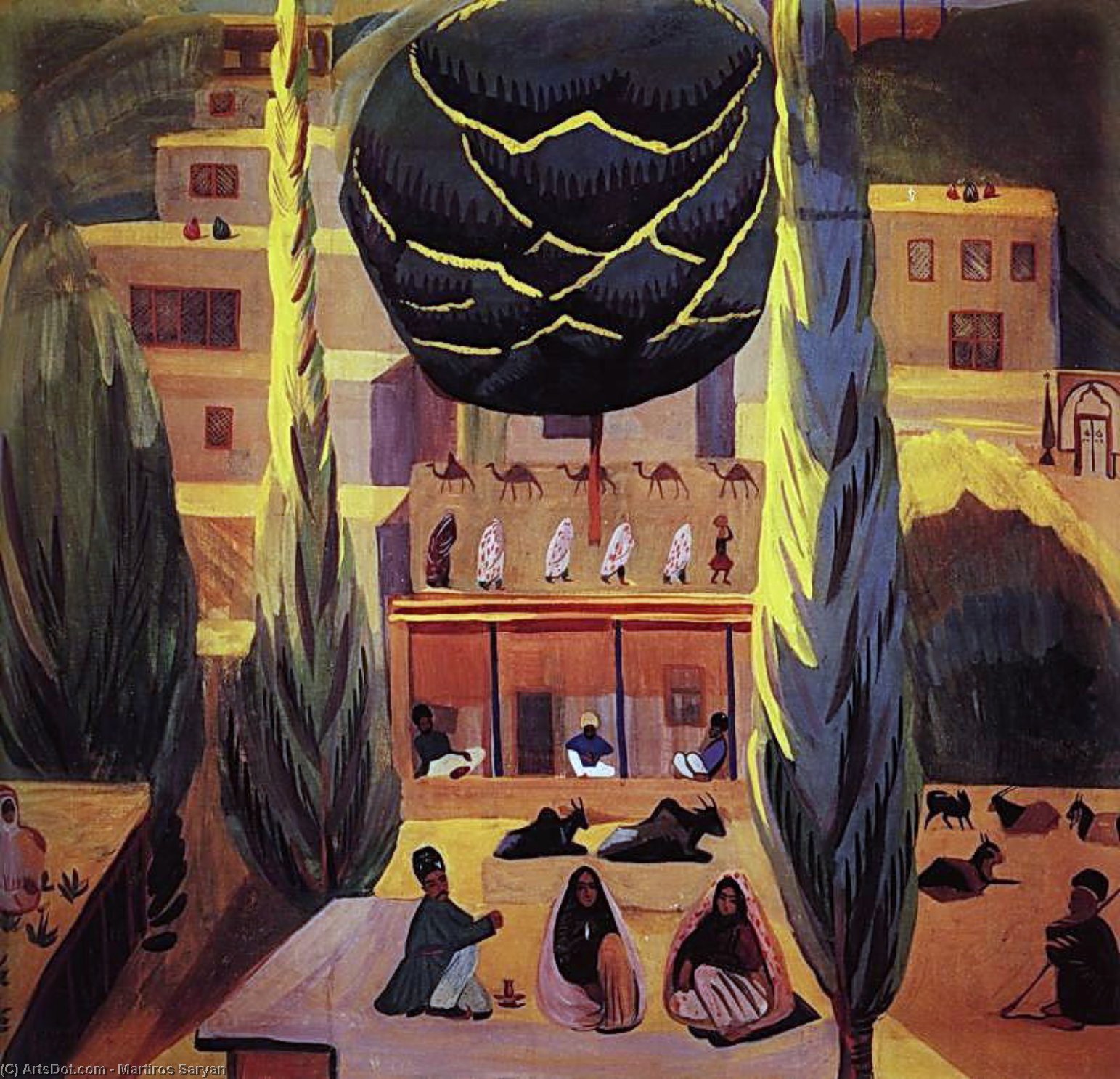 Wikioo.org - The Encyclopedia of Fine Arts - Painting, Artwork by Martiros Saryan - In Persia