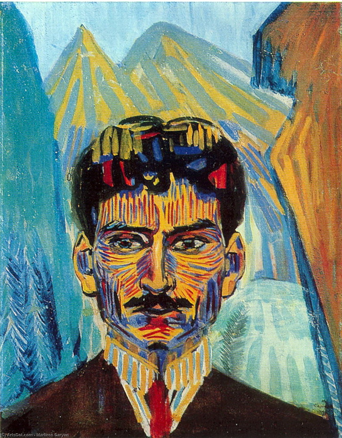 Wikioo.org - The Encyclopedia of Fine Arts - Painting, Artwork by Martiros Saryan - Self-portrait