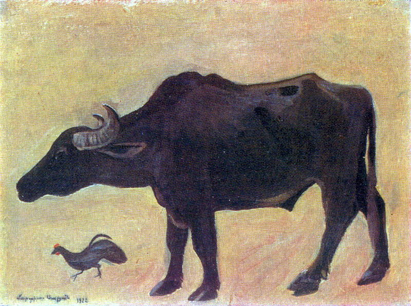 Wikioo.org - The Encyclopedia of Fine Arts - Painting, Artwork by Martiros Saryan - A bull