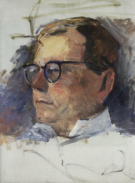 Wikioo.org - The Encyclopedia of Fine Arts - Painting, Artwork by Martiros Saryan - Portrait of Dmitri Shostakovich