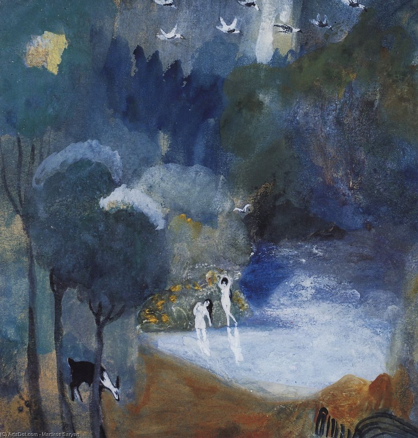 WikiOO.org - Encyclopedia of Fine Arts - Maľba, Artwork Martiros Saryan - Fairy lake