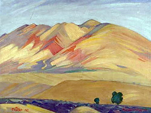 WikiOO.org - Encyclopedia of Fine Arts - Maľba, Artwork Martiros Saryan - Near Dvin
