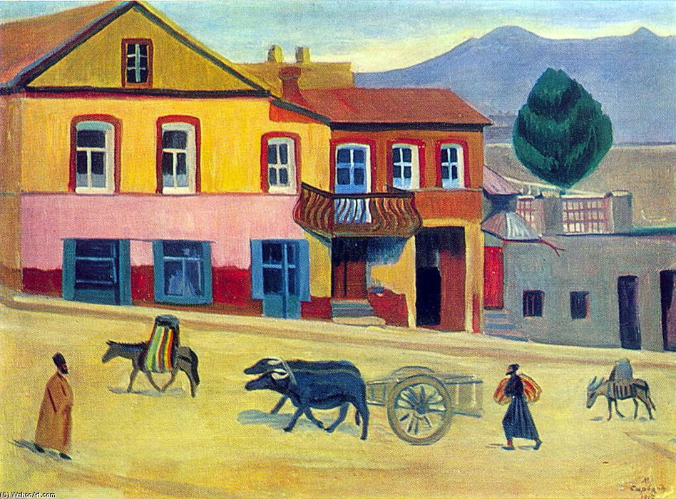 Wikioo.org - The Encyclopedia of Fine Arts - Painting, Artwork by Martiros Saryan - Old Tbilisi