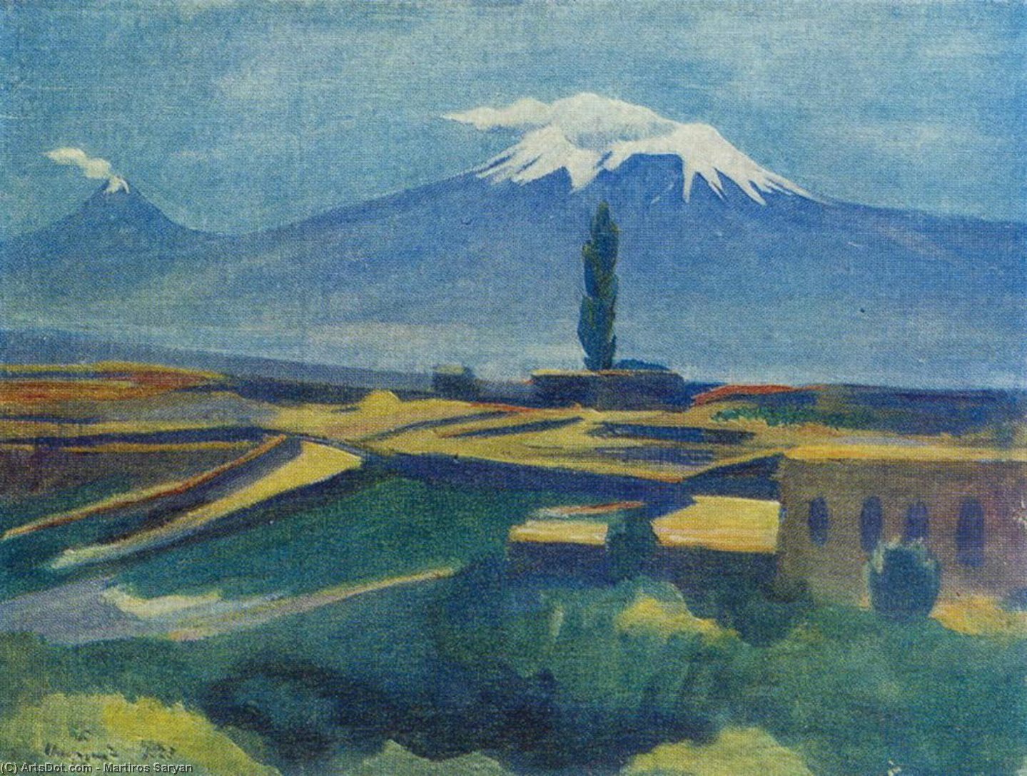 WikiOO.org - Encyclopedia of Fine Arts - Maleri, Artwork Martiros Saryan - Ararat