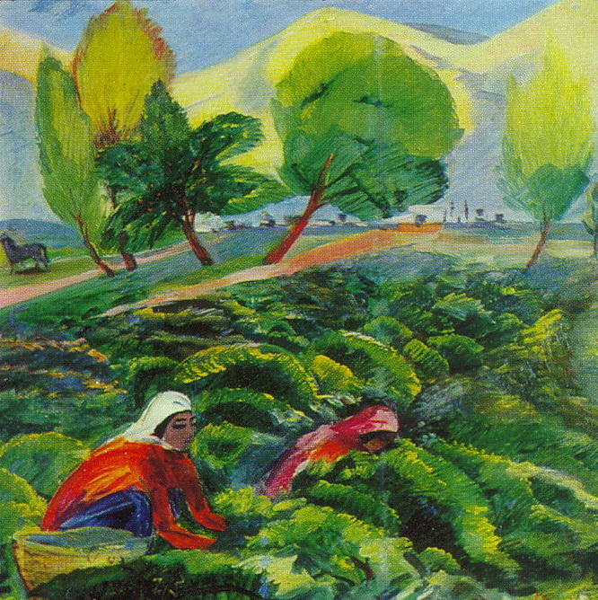 Wikioo.org - The Encyclopedia of Fine Arts - Painting, Artwork by Martiros Saryan - Gathering of grapes