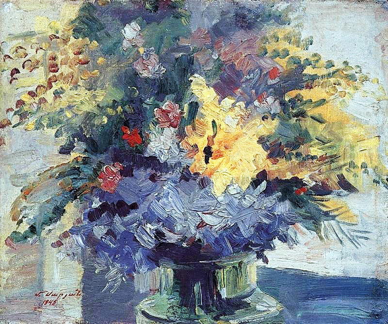 WikiOO.org - אנציקלופדיה לאמנויות יפות - ציור, יצירות אמנות Martiros Saryan - Bouquet of flowers