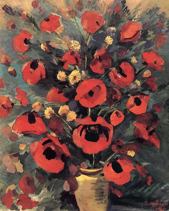 Wikioo.org - The Encyclopedia of Fine Arts - Painting, Artwork by Martiros Saryan - Wild poppies
