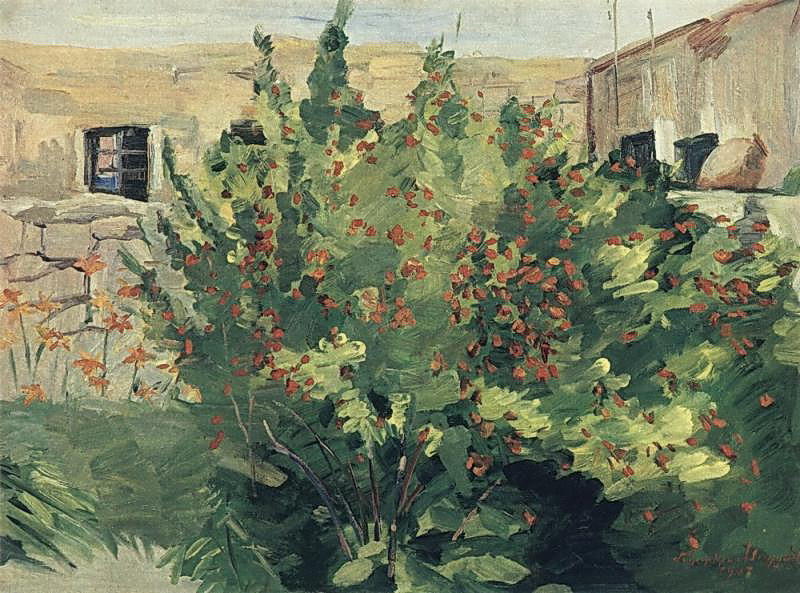 Wikioo.org – La Enciclopedia de las Bellas Artes - Pintura, Obras de arte de Martiros Saryan - Floración granate