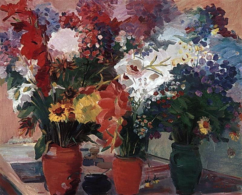 Wikioo.org - สารานุกรมวิจิตรศิลป์ - จิตรกรรม Martiros Saryan - Flowers of Stepanavan
