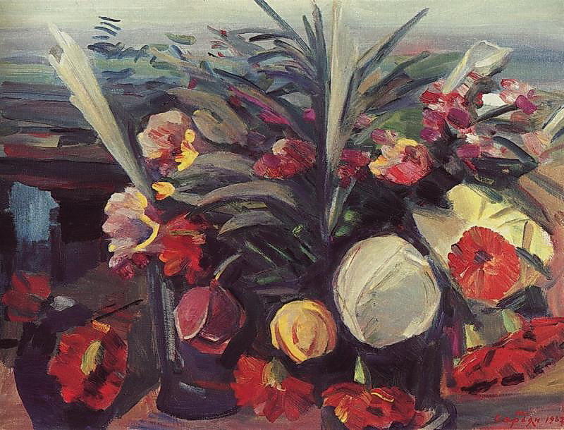 WikiOO.org - Encyclopedia of Fine Arts - Maľba, Artwork Martiros Saryan - Flowers (10)