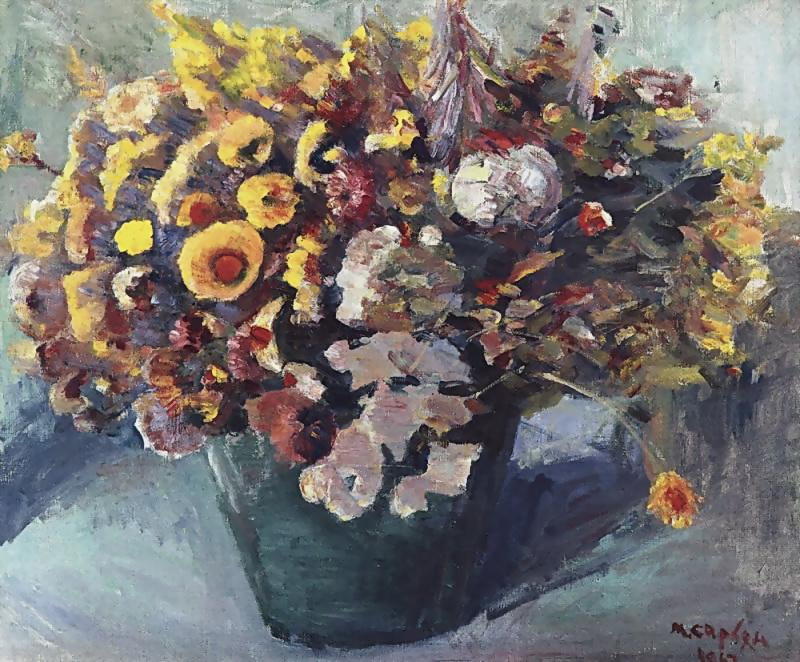Wikioo.org - The Encyclopedia of Fine Arts - Painting, Artwork by Martiros Saryan - Mountain flowers