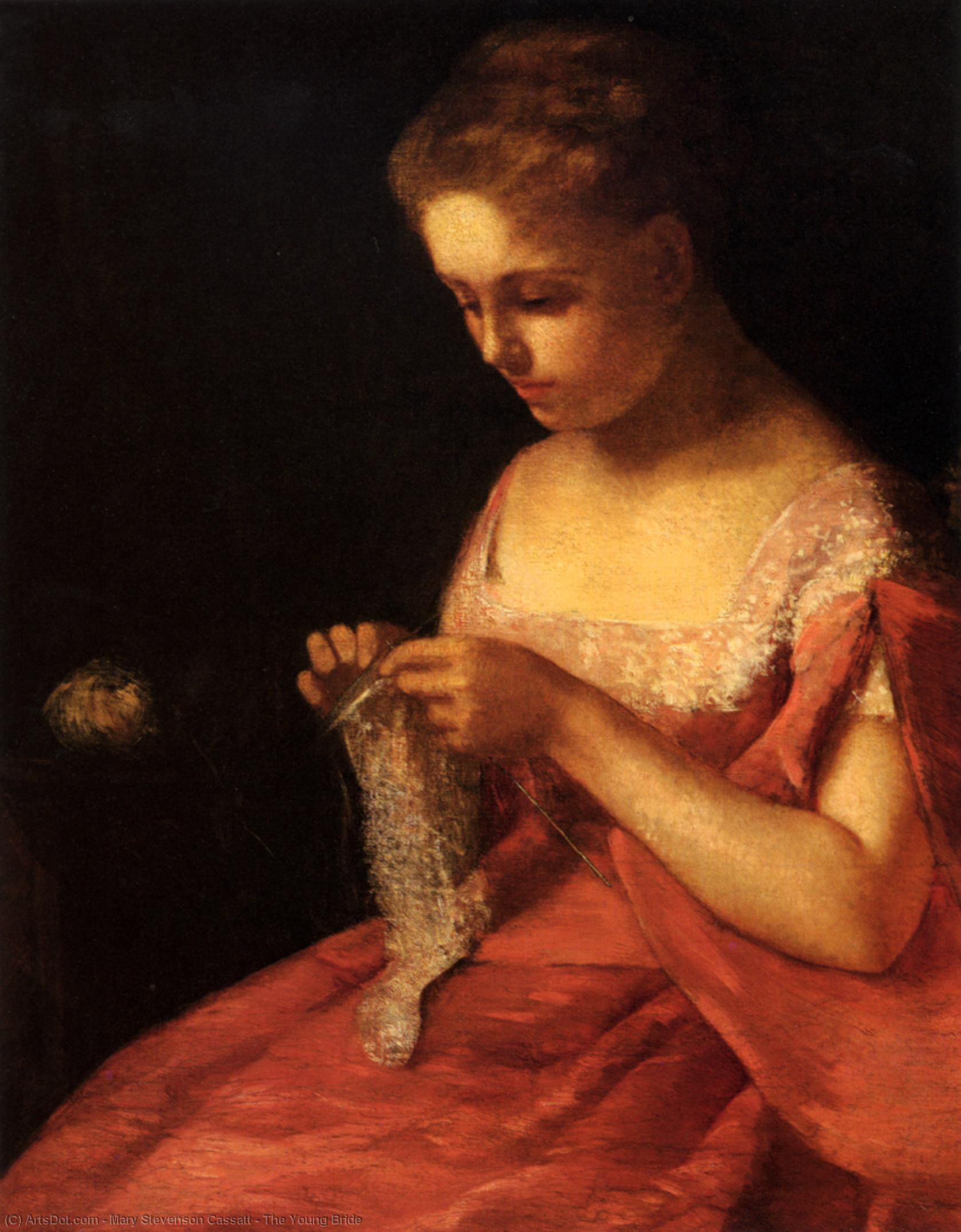 WikiOO.org - Enciclopedia of Fine Arts - Pictura, lucrări de artă Mary Stevenson Cassatt - The Young Bride