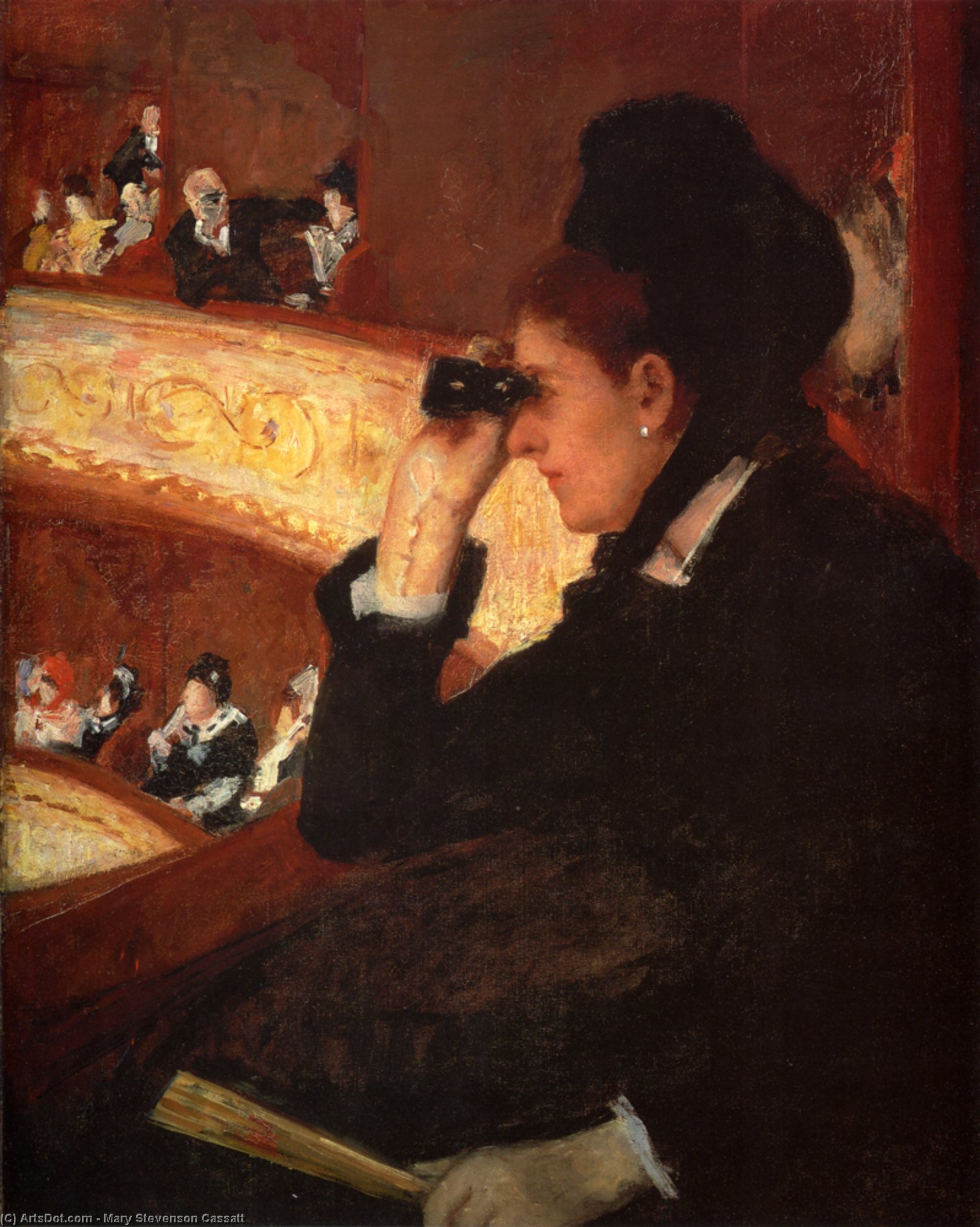 Wikioo.org - The Encyclopedia of Fine Arts - Painting, Artwork by Mary Stevenson Cassatt - The Opera