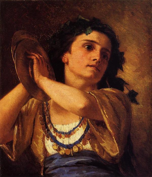 WikiOO.org - Encyclopedia of Fine Arts - Maleri, Artwork Mary Stevenson Cassatt - Bacchante