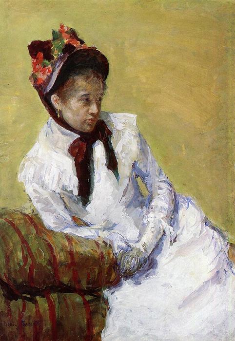 WikiOO.org - Encyclopedia of Fine Arts - Lukisan, Artwork Mary Stevenson Cassatt - Portrait Of The Artist