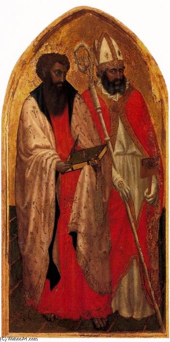 Wikioo.org – L'Enciclopedia delle Belle Arti - Pittura, Opere di Masaccio (Ser Giovanni, Mone Cassai) - San null Trittico . Pannello di sinistra