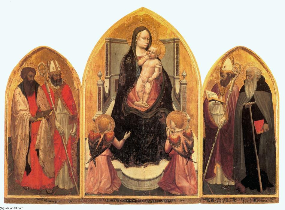 Wikioo.org – La Enciclopedia de las Bellas Artes - Pintura, Obras de arte de Masaccio (Ser Giovanni, Mone Cassai) - San Juvenal Tríptico