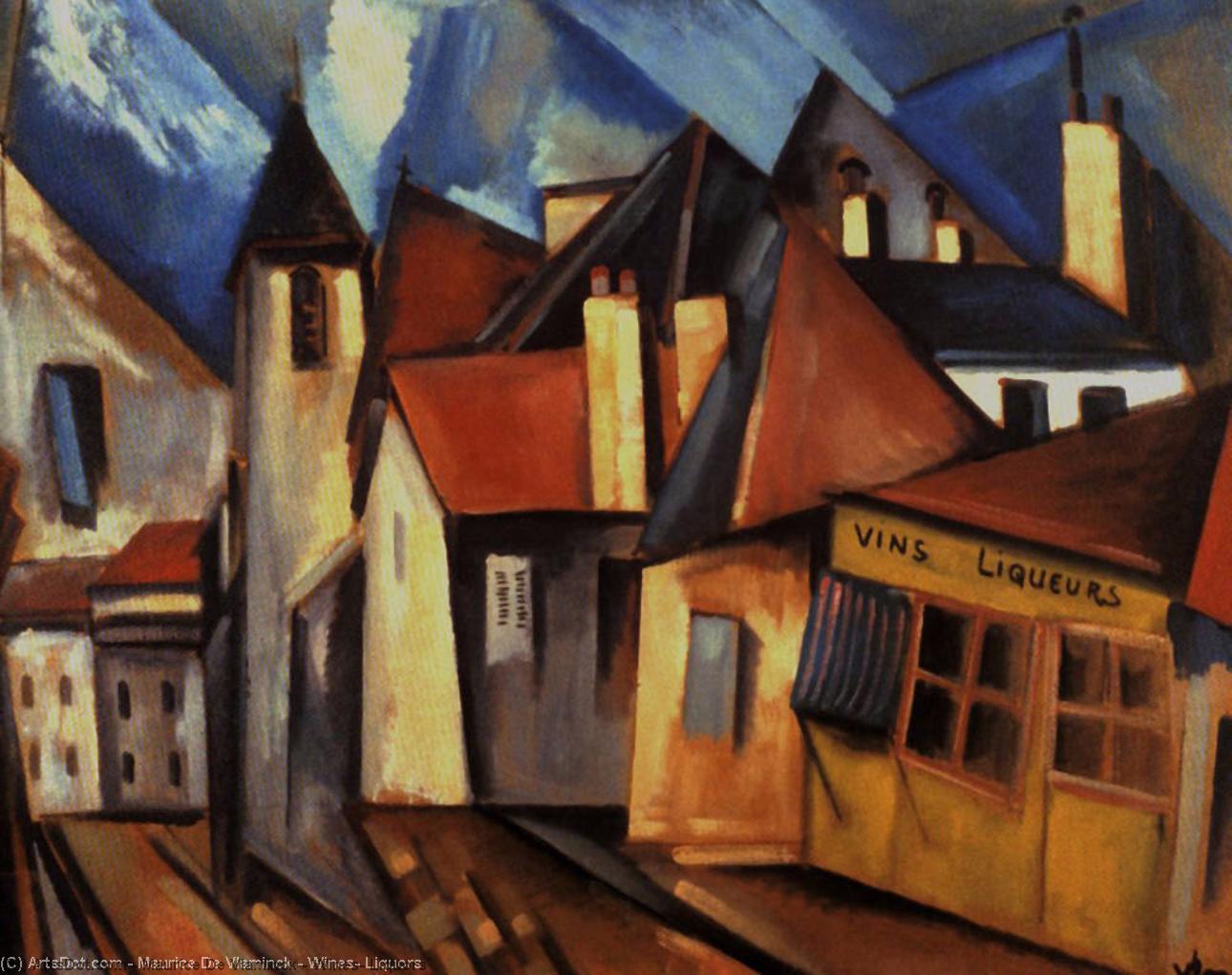 Wikioo.org - The Encyclopedia of Fine Arts - Painting, Artwork by Maurice De Vlaminck - Wines, Liquors