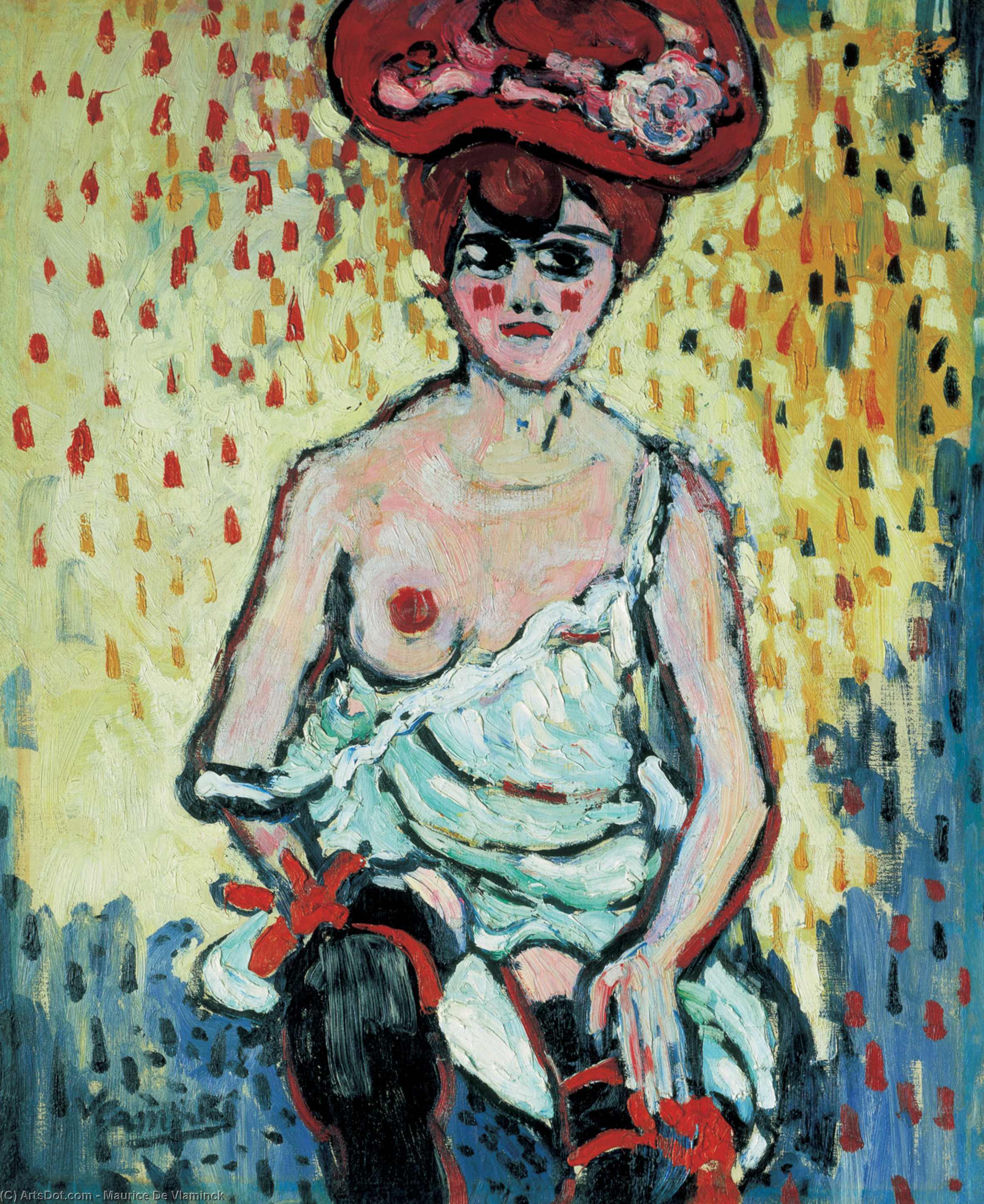 Wikioo.org - Bách khoa toàn thư về mỹ thuật - Vẽ tranh, Tác phẩm nghệ thuật Maurice De Vlaminck - The Girl at Rat Mort