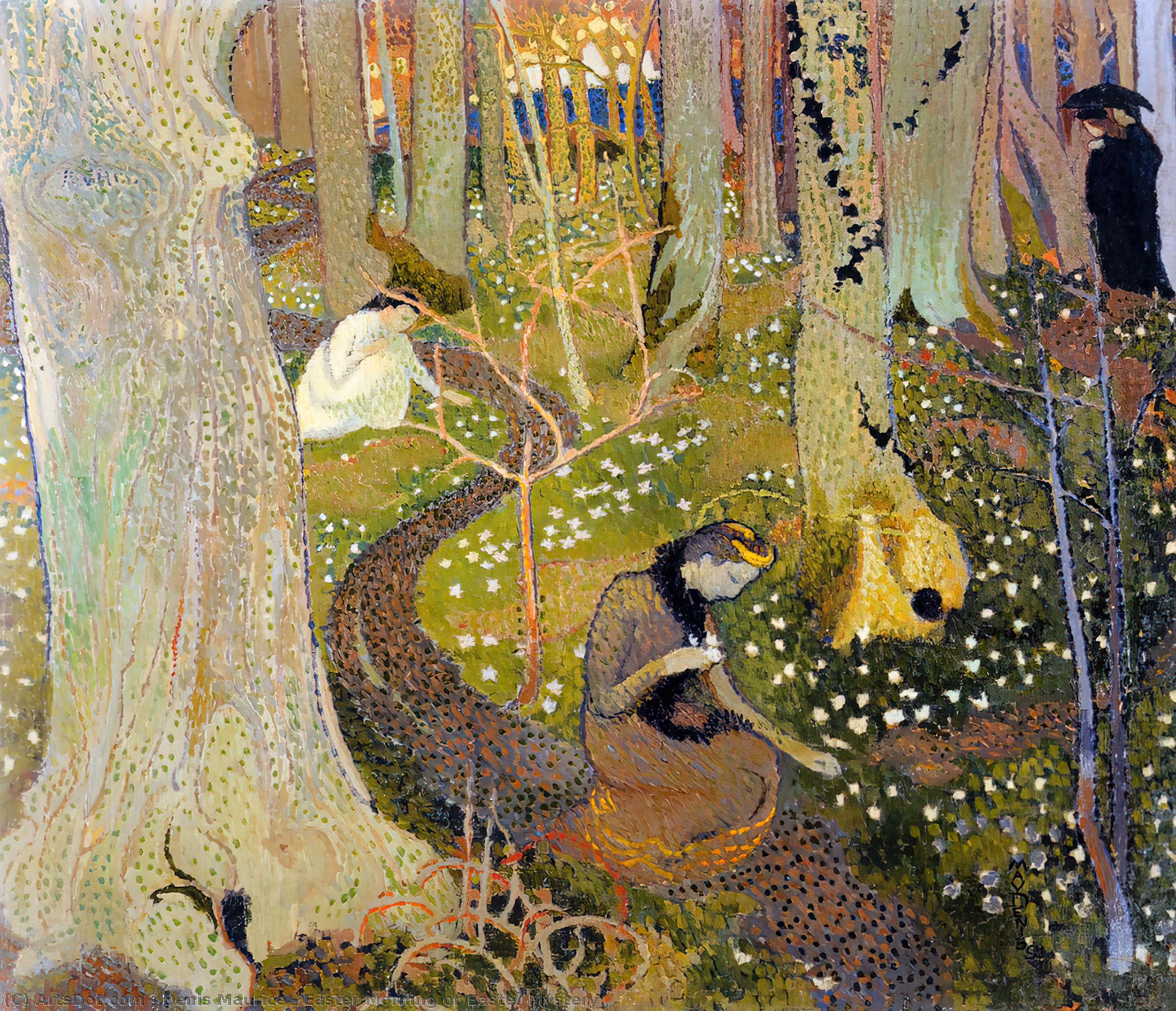 WikiOO.org - دایره المعارف هنرهای زیبا - نقاشی، آثار هنری Denis Maurice - Easter Morning or Easter Mystery