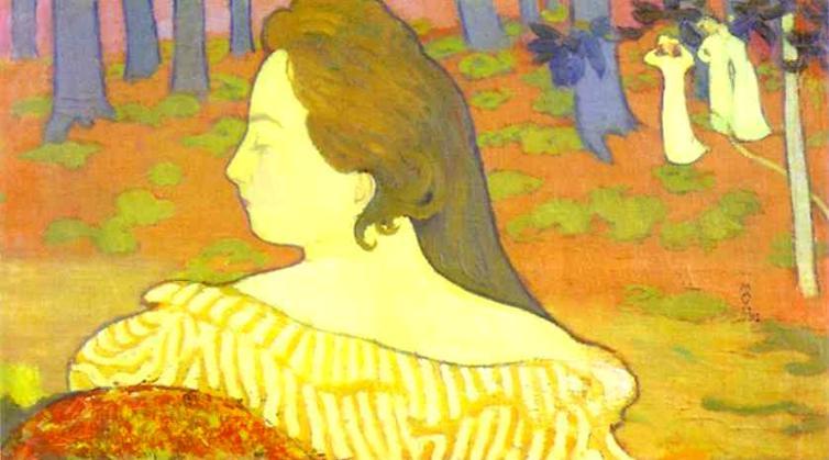 WikiOO.org - Enciklopedija dailės - Tapyba, meno kuriniai Denis Maurice - Beauty in the Autumn Wood