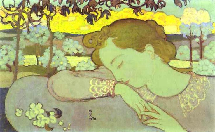 Wikioo.org – L'Enciclopedia delle Belle Arti - Pittura, Opere di Denis Maurice - dormire donna