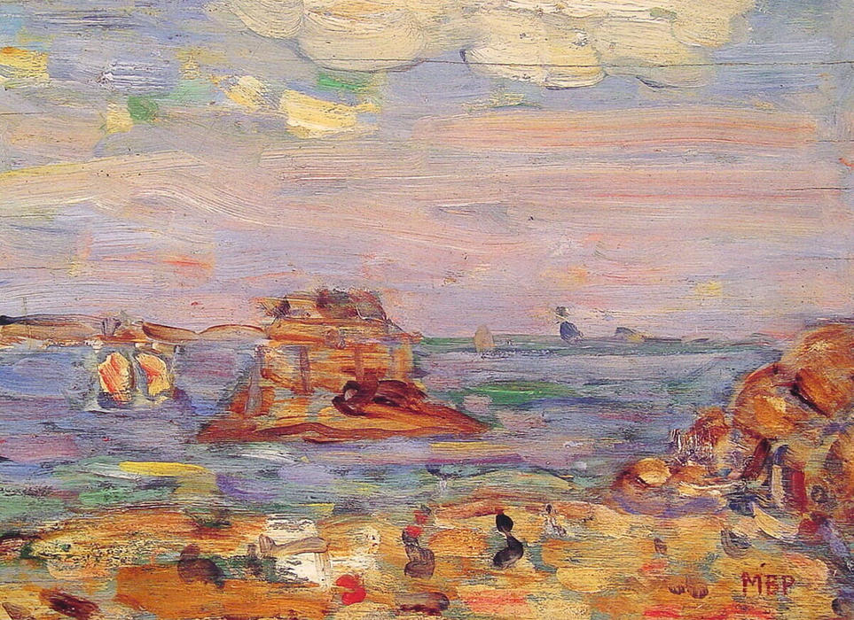 WikiOO.org - Encyclopedia of Fine Arts - Maalaus, taideteos Maurice Brazil Prendergast - Brittany Coast