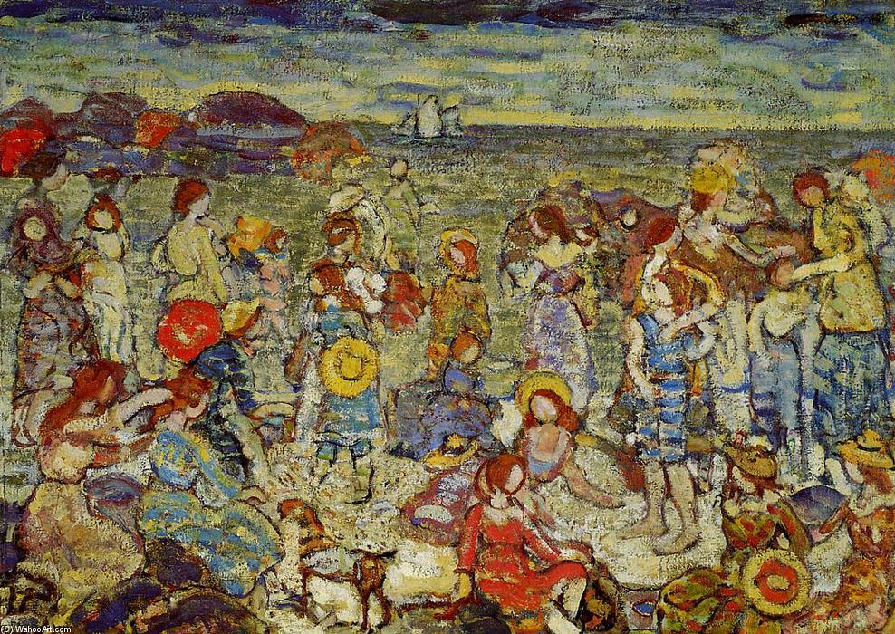 Wikioo.org - The Encyclopedia of Fine Arts - Painting, Artwork by Maurice Brazil Prendergast - The Cove