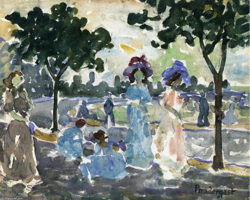 Wikioo.org - The Encyclopedia of Fine Arts - Painting, Artwork by Maurice Brazil Prendergast - Road to the Shore