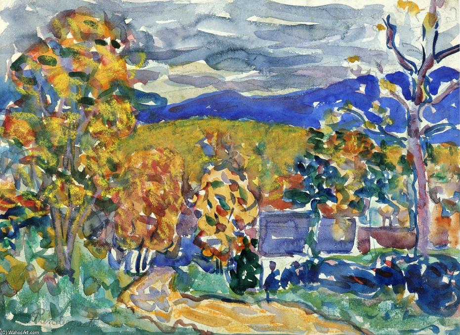 Wikioo.org - The Encyclopedia of Fine Arts - Painting, Artwork by Maurice Brazil Prendergast - Autumn in New England