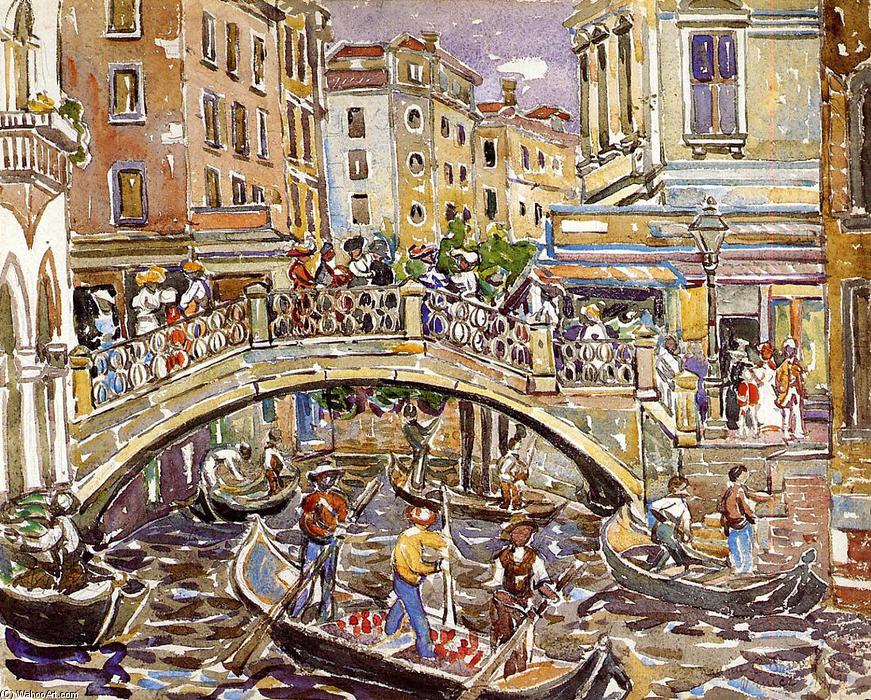 Wikioo.org - The Encyclopedia of Fine Arts - Painting, Artwork by Maurice Brazil Prendergast - Canal