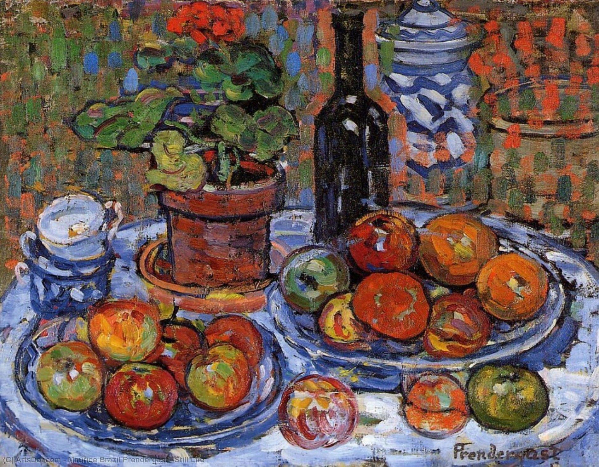 Wikioo.org - The Encyclopedia of Fine Arts - Painting, Artwork by Maurice Brazil Prendergast - Still Life