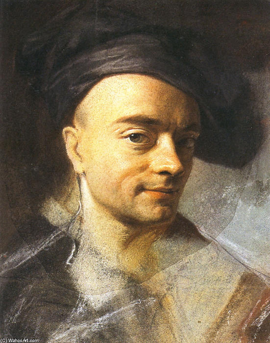 Wikioo.org - Bách khoa toàn thư về mỹ thuật - Vẽ tranh, Tác phẩm nghệ thuật Maurice Quentin De La Tour - Self-Portrait
