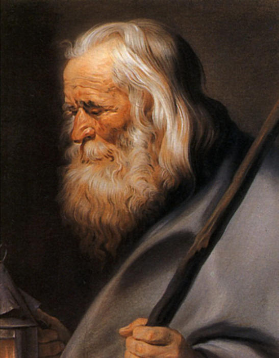 WikiOO.org - Encyclopedia of Fine Arts - Lukisan, Artwork Maurice Quentin De La Tour - Diogenes, after Peter Paul Rubens