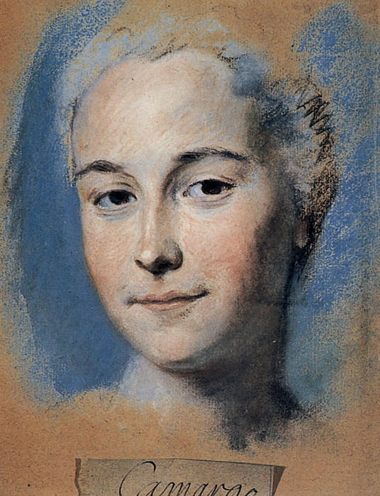 WikiOO.org - Encyclopedia of Fine Arts - Målning, konstverk Maurice Quentin De La Tour - Mademoiselle Camargo