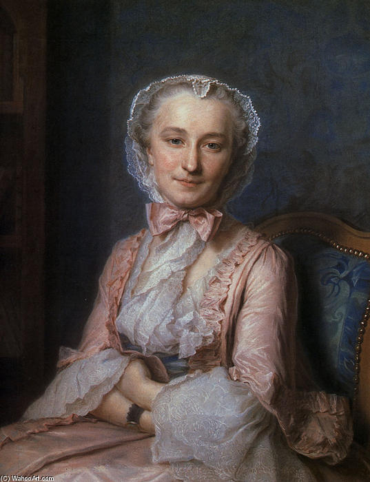 WikiOO.org - Encyclopedia of Fine Arts - Målning, konstverk Maurice Quentin De La Tour - Mademoiselle Salle
