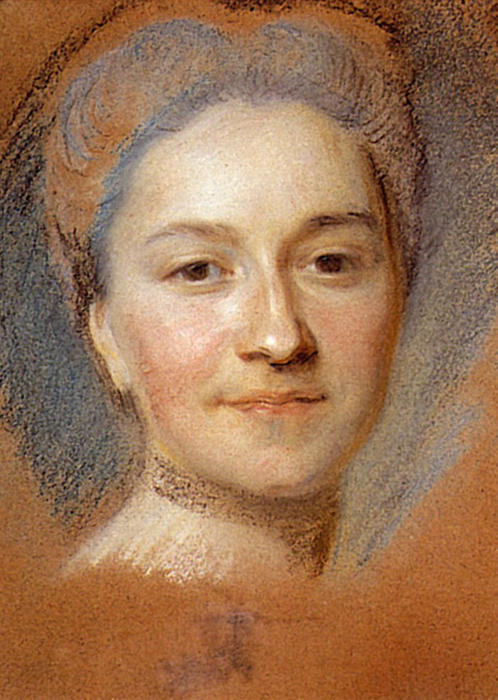 WikiOO.org - دایره المعارف هنرهای زیبا - نقاشی، آثار هنری Maurice Quentin De La Tour - Study of the portrait