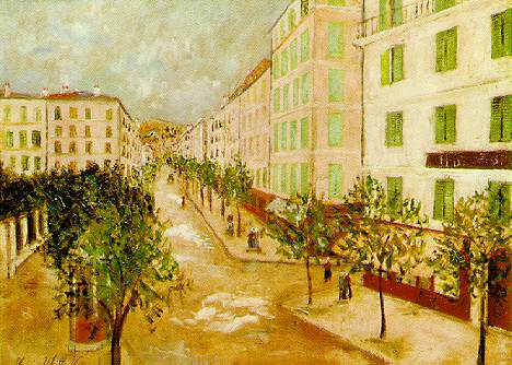 Wikioo.org - The Encyclopedia of Fine Arts - Painting, Artwork by Maurice Utrillo - Street at Corte