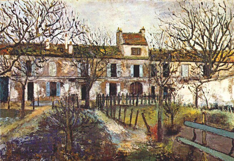 Wikioo.org - The Encyclopedia of Fine Arts - Painting, Artwork by Maurice Utrillo - The Garden at Montmagny