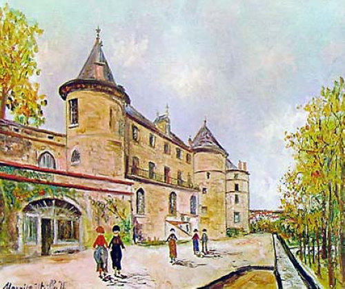 WikiOO.org - Enciclopédia das Belas Artes - Pintura, Arte por Maurice Utrillo - Chastelloux castle