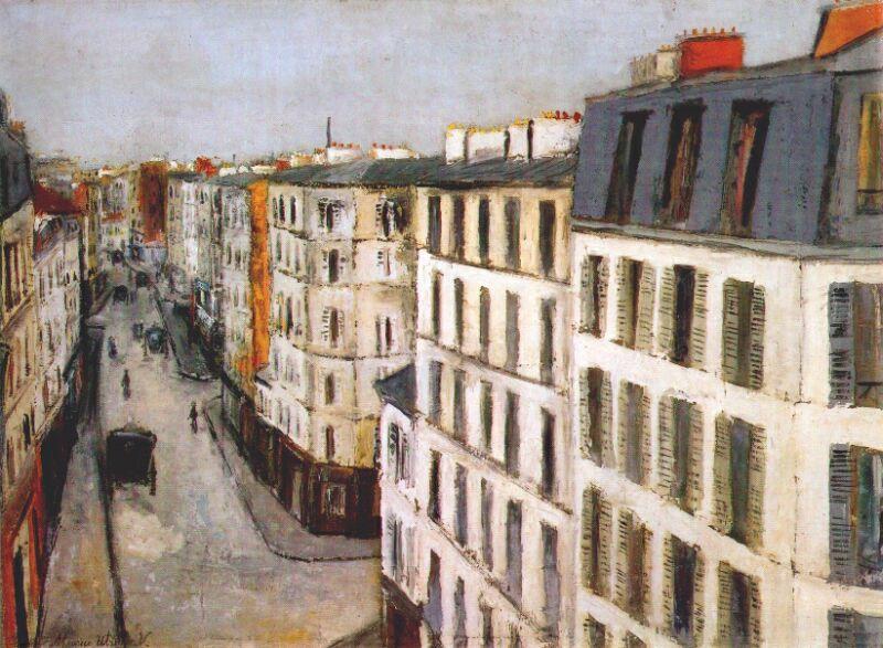 Wikioo.org – L'Encyclopédie des Beaux Arts - Peinture, Oeuvre de Maurice Utrillo - Jonquière, rue
