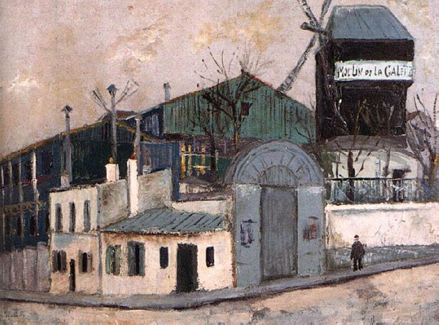 Wikioo.org - The Encyclopedia of Fine Arts - Painting, Artwork by Maurice Utrillo - Moulin de la Galette
