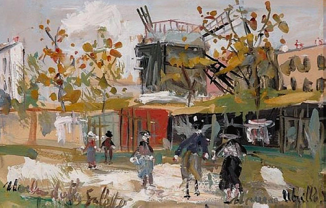 Wikioo.org – L'Encyclopédie des Beaux Arts - Peinture, Oeuvre de Maurice Utrillo - Moulin de la Galette