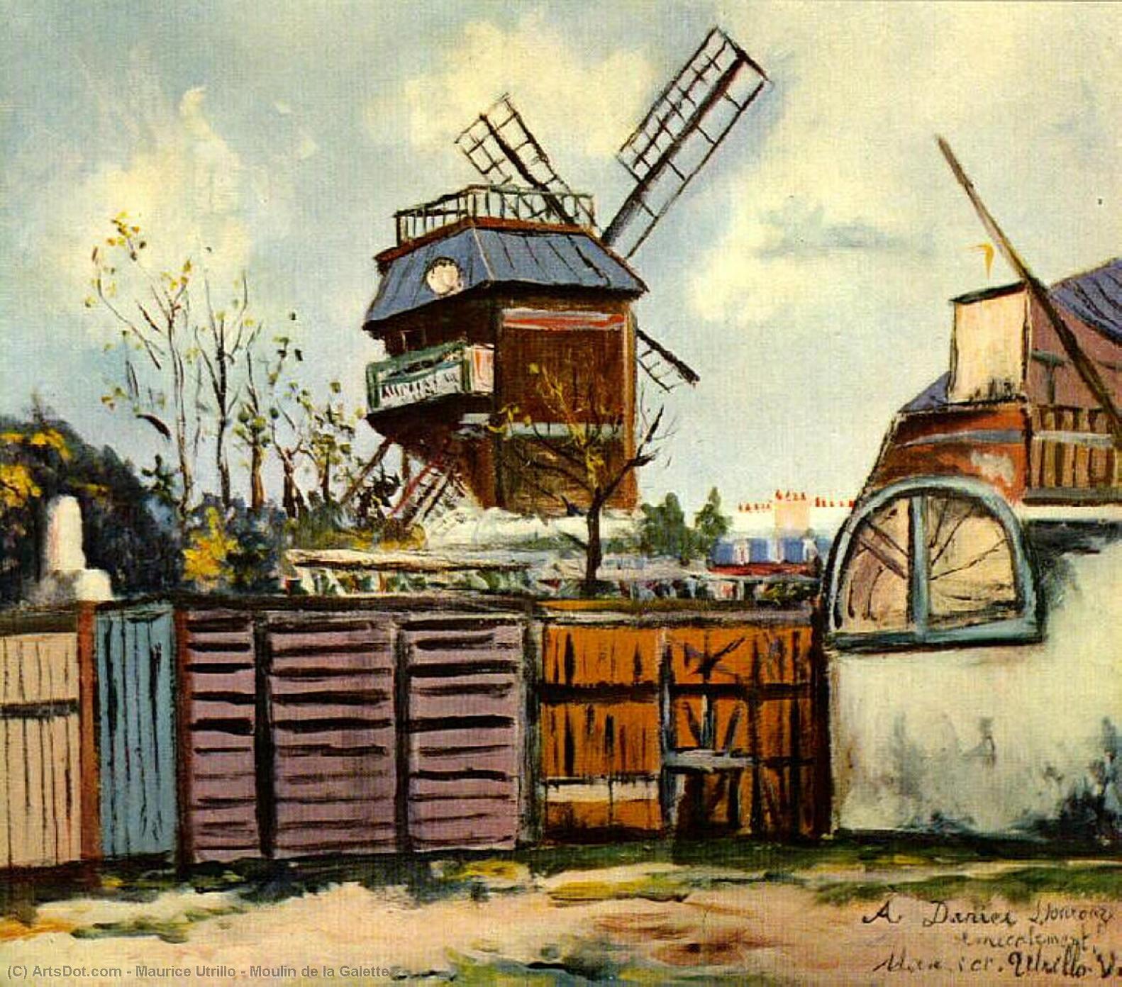 WikiOO.org - Енциклопедія образотворчого мистецтва - Живопис, Картини
 Maurice Utrillo - Moulin de la Galette