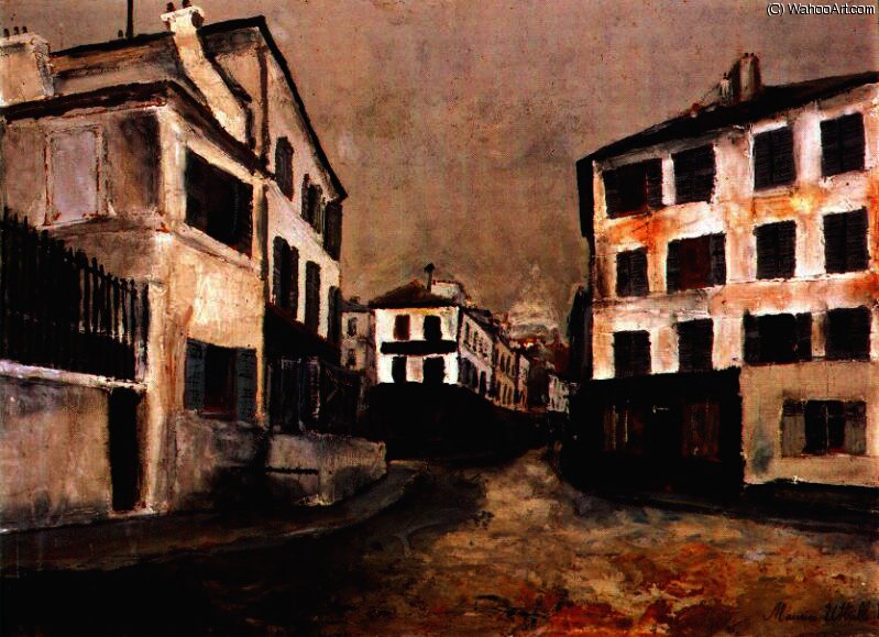 Wikioo.org - The Encyclopedia of Fine Arts - Painting, Artwork by Maurice Utrillo - Norvins street