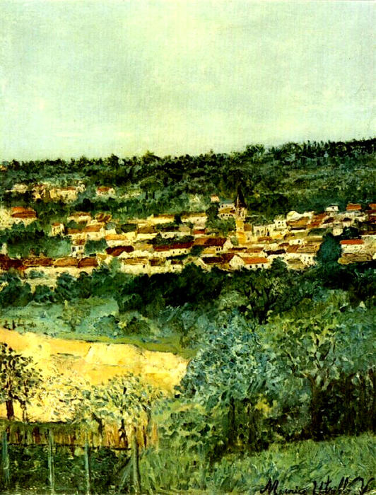 WikiOO.org - Enciklopedija dailės - Tapyba, meno kuriniai Maurice Utrillo - View of Montmagny