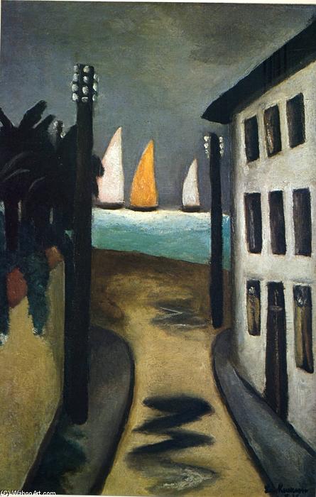 WikiOO.org - Güzel Sanatlar Ansiklopedisi - Resim, Resimler Max Beckmann - Small Landscape, Viareggio